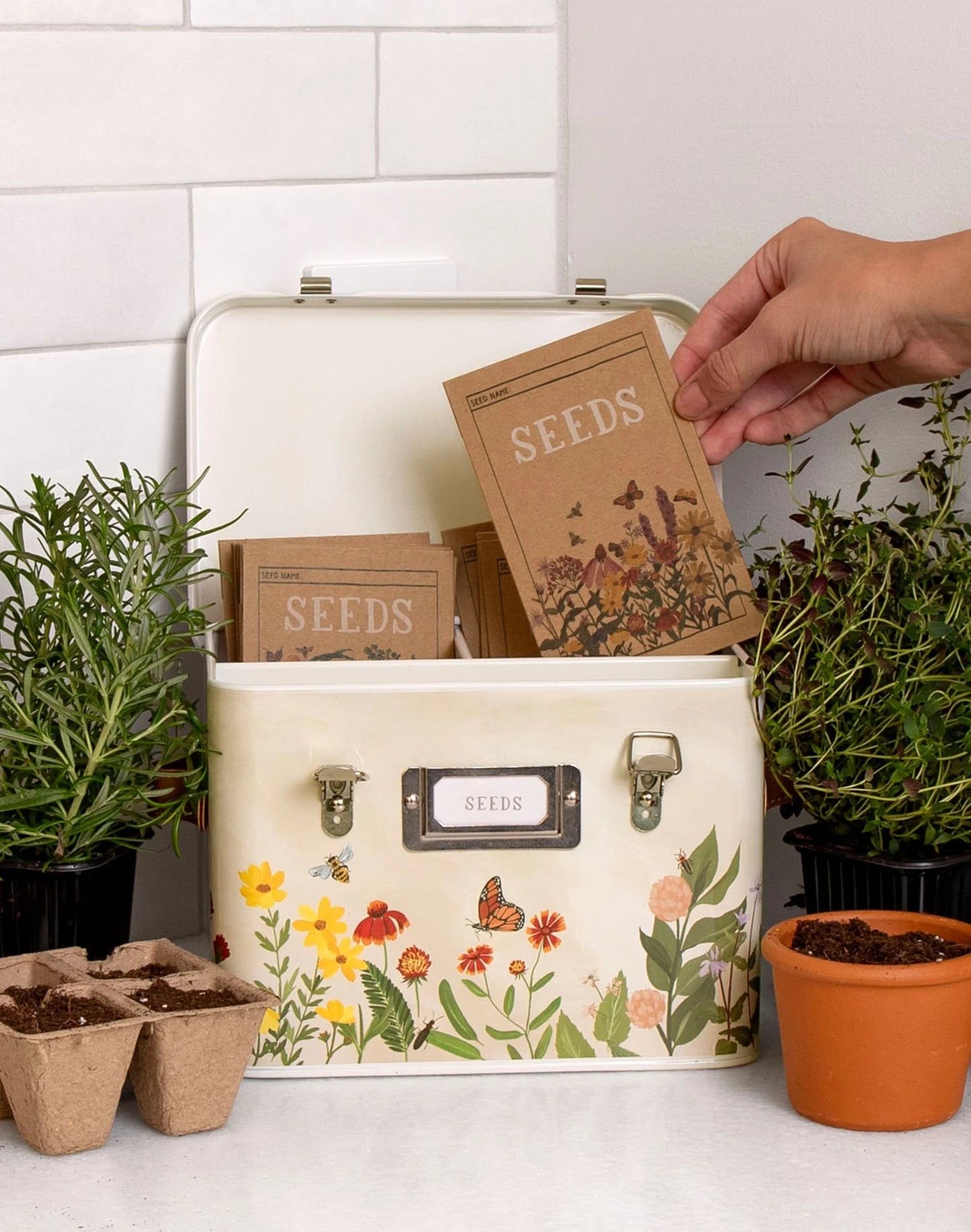 Wildflower Botanicals Tin Seed Storage Kit
