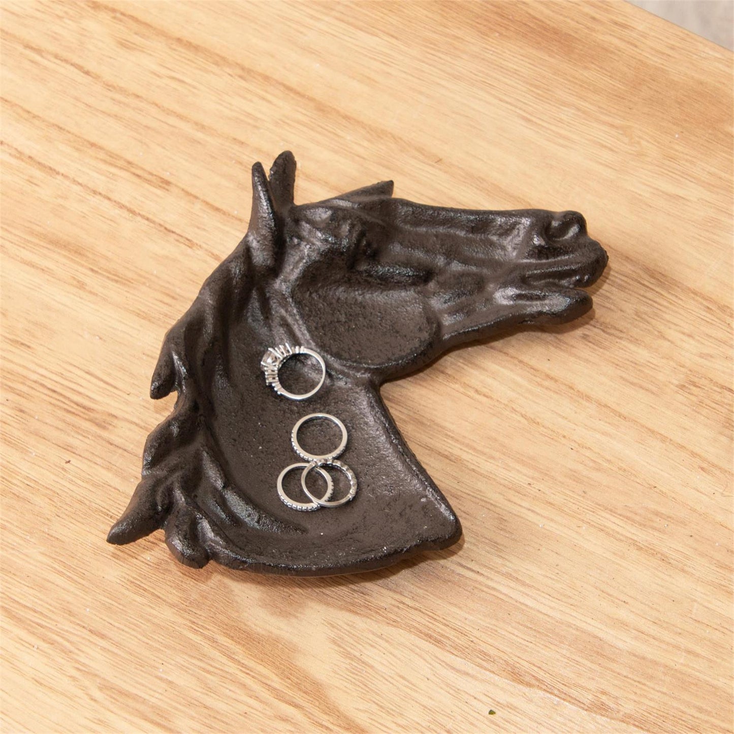 Cast Iron Horse Trinket Dish