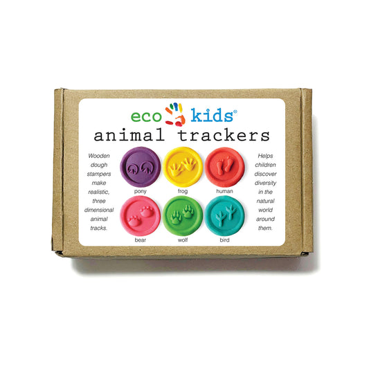 Animal Tracks Wooden Dough Stampers