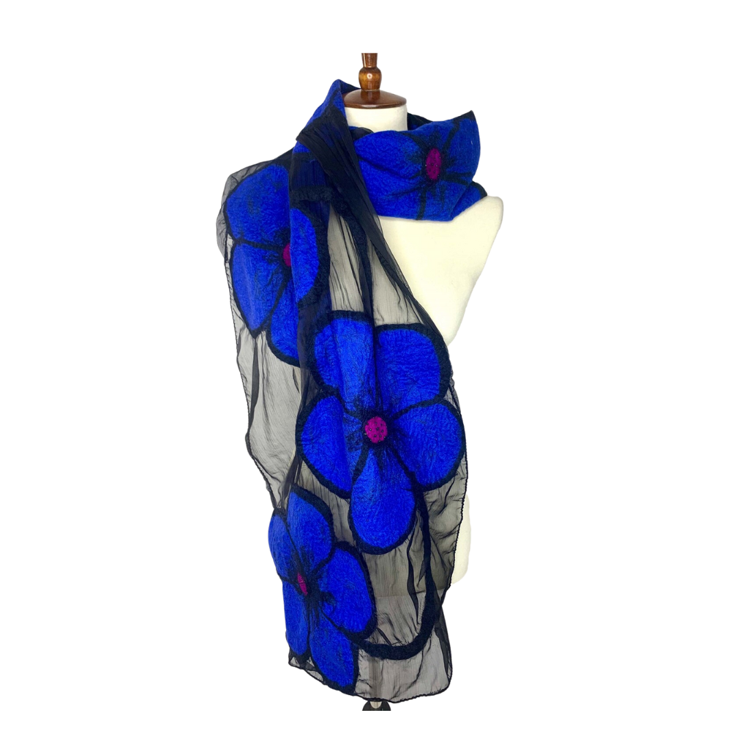 Midnight Flower Scarf