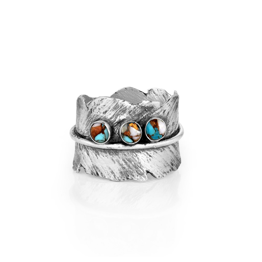 Sterling Silver Feather Ring