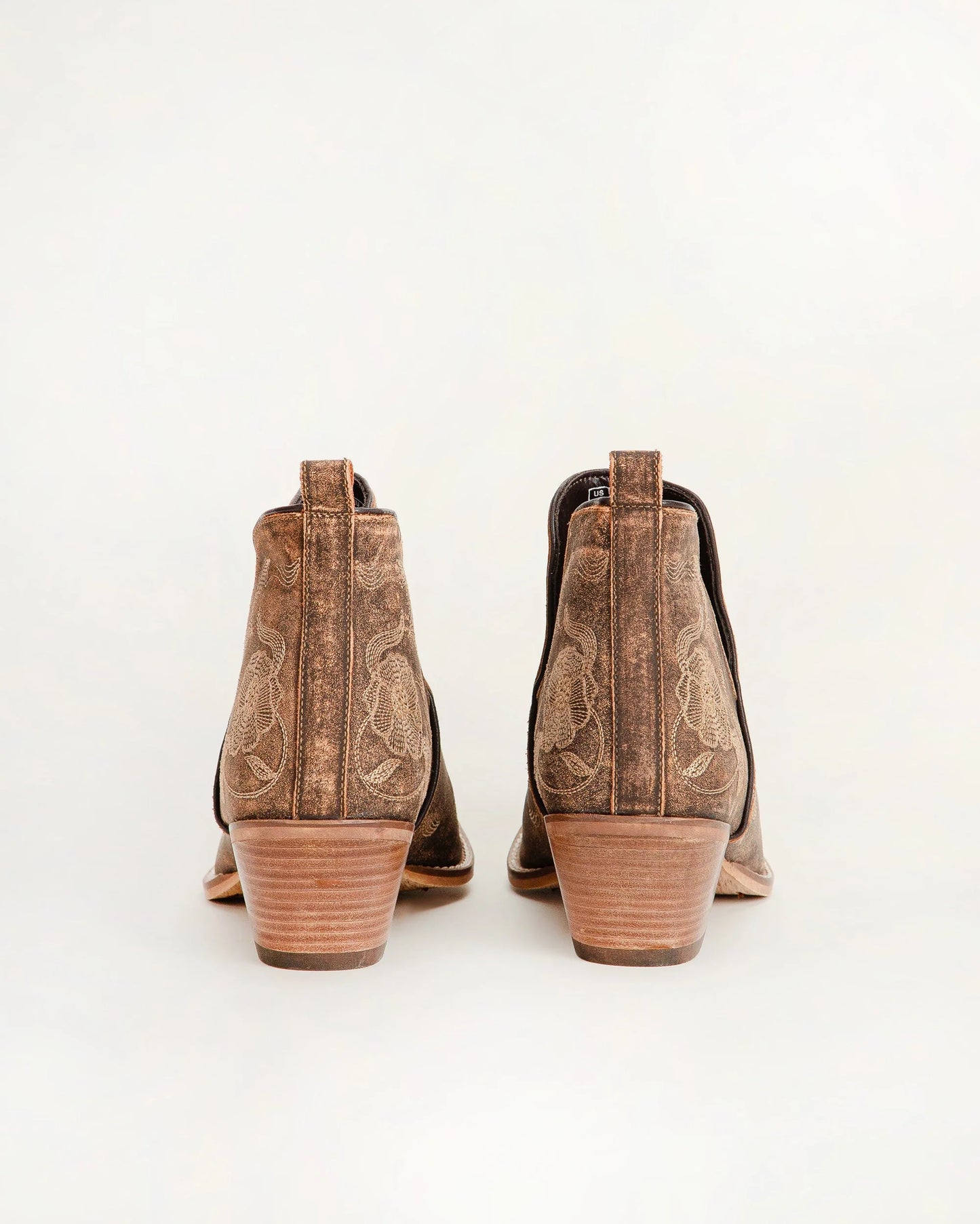 South West Calfskin Booties - Brown