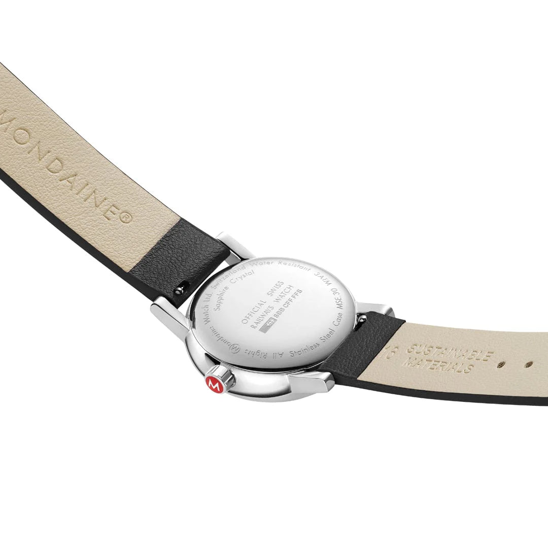 Evo2 Classic Black Vegan Grape Leather Watch