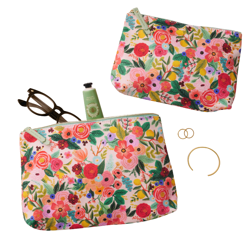 Garden Party Zip Pouch Set