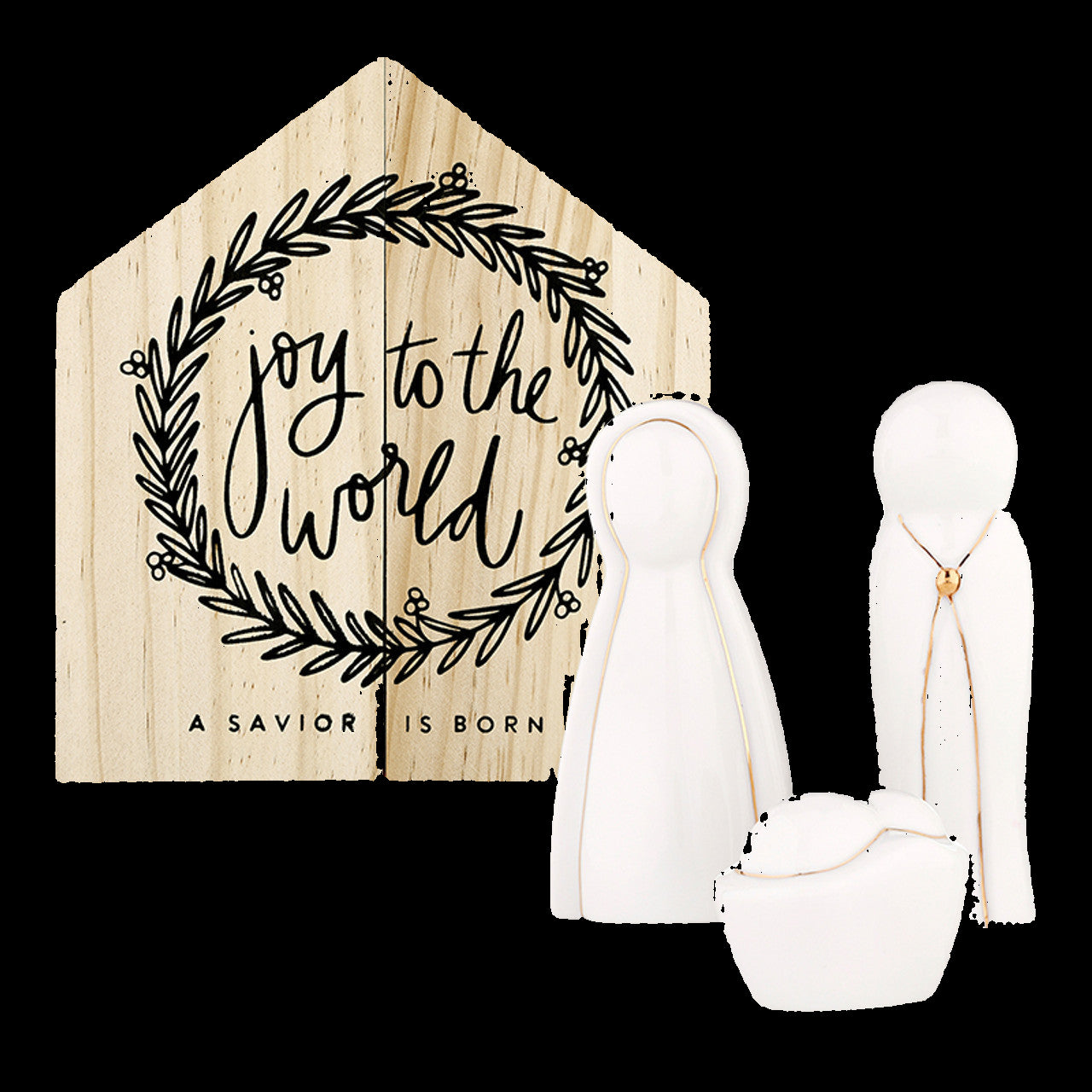 Large Ceramic Nativity Set