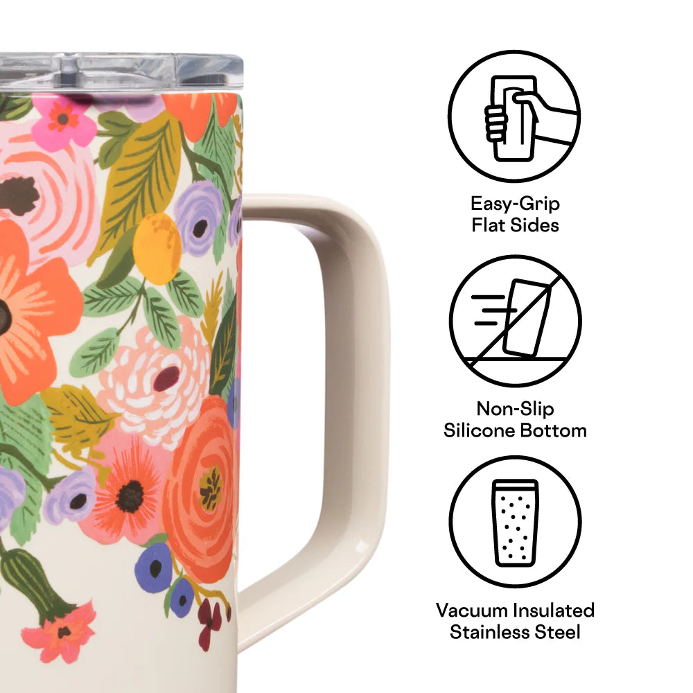 Rifle Paper Co x Corkcicle Mug - Garden Party Cream