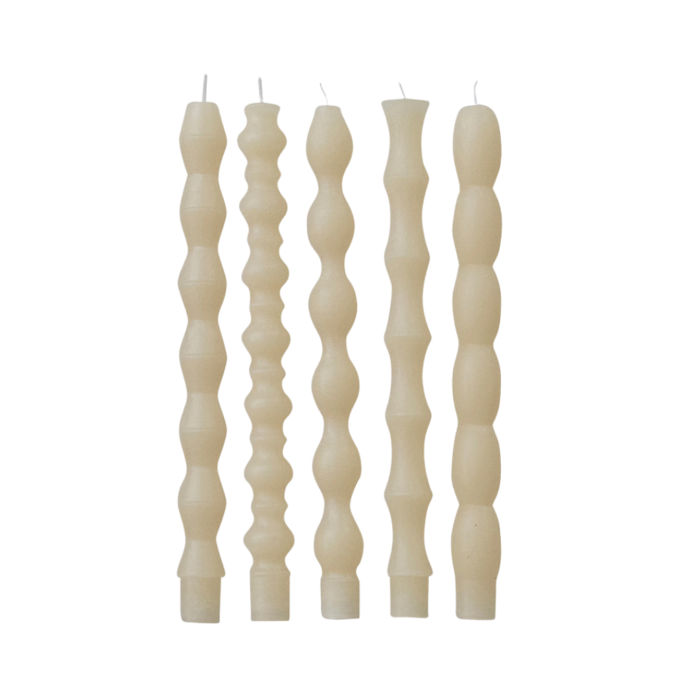 Unscented Taper Candles - Set of 5