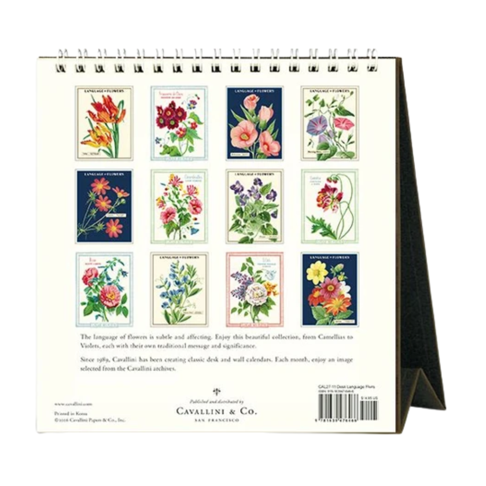 Language of Flowers 2027 Desk Calendar