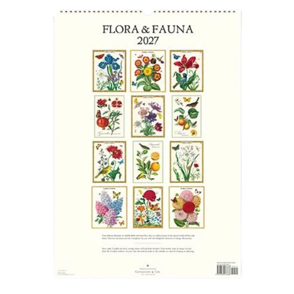 Flora & Fauna 2027 Wall Calendar