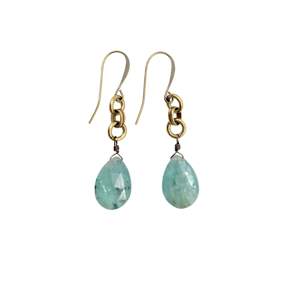 Aqua Kyanite Earrings