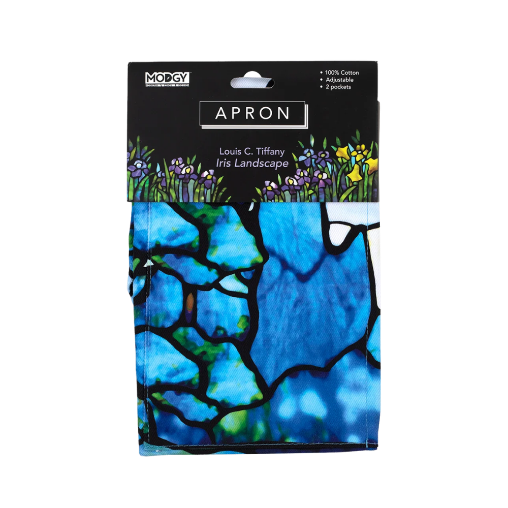 Louis C. Tiffany Iris Landscape Apron
