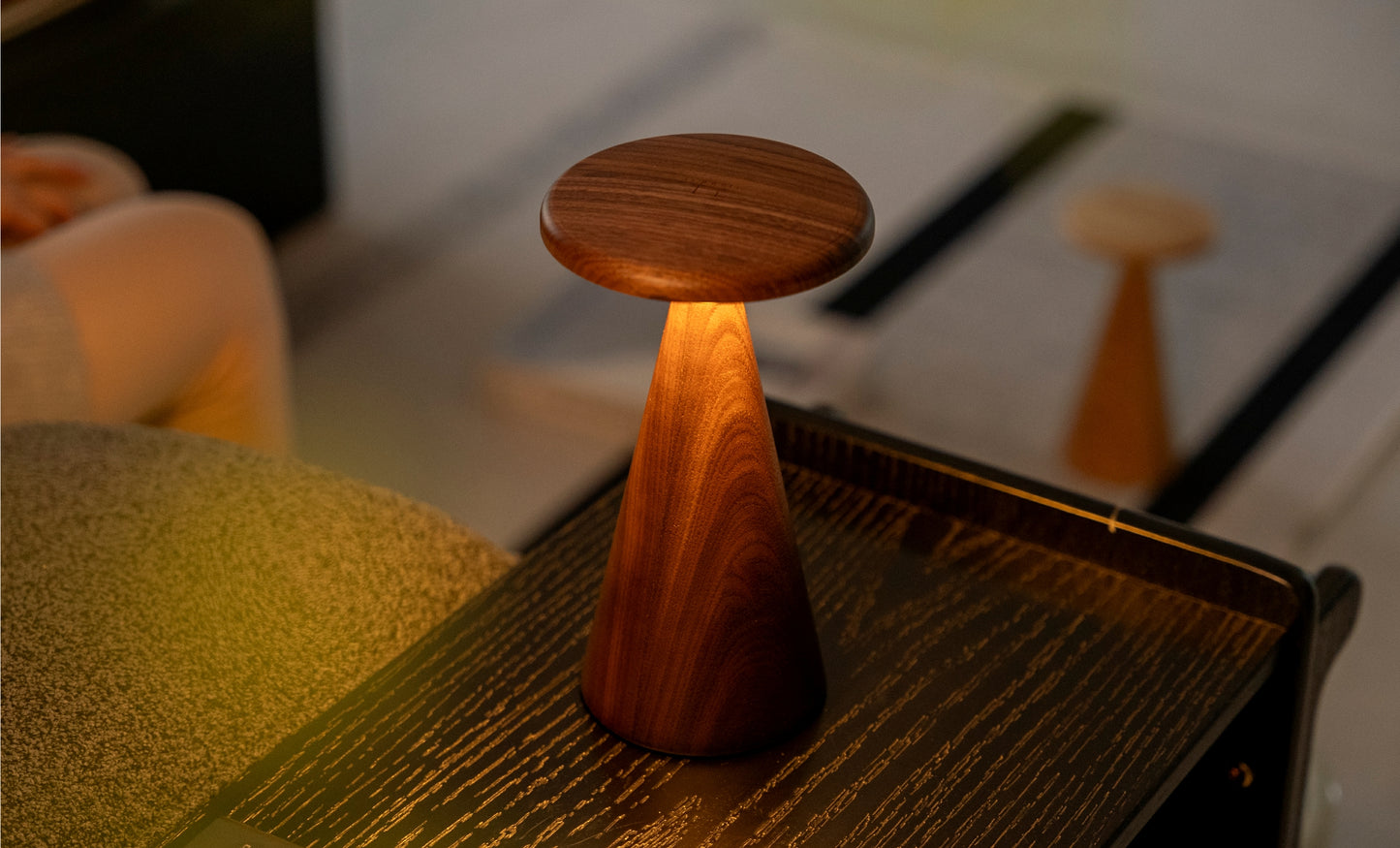 Sylva Table Lamp - Walnut