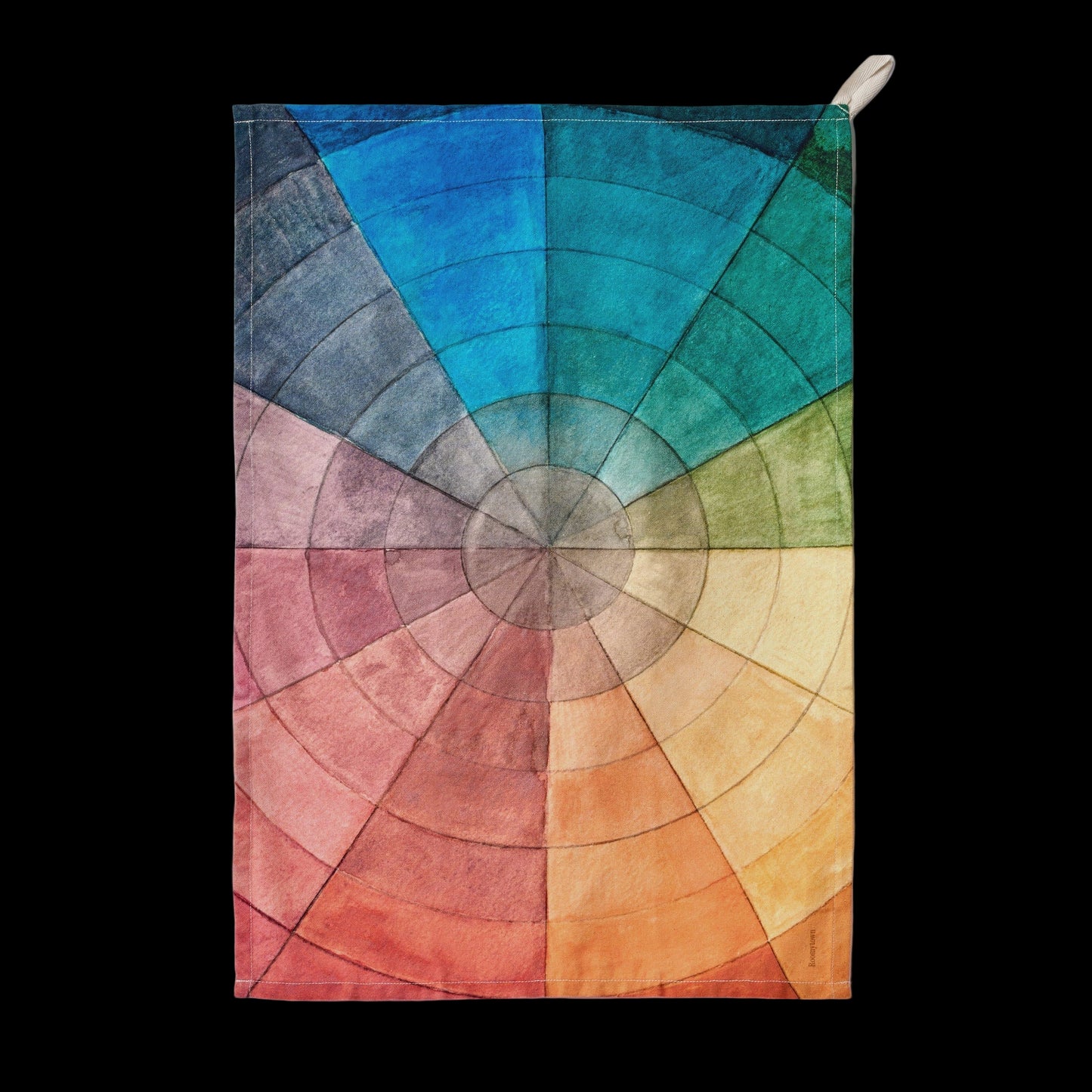 Color Wheel Organic Cotton Tea Towel
