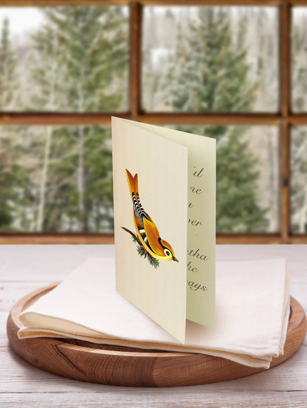 Winter Tree Pop-Up Bouquet Card