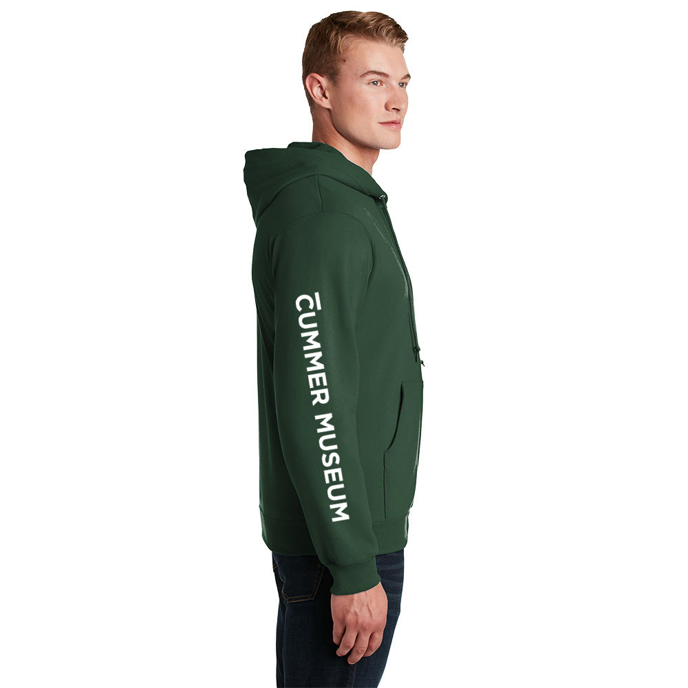 Cummer Logo Green Hoodie Cummer Museum Shop