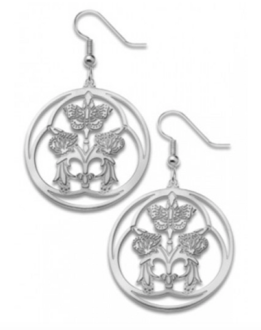 Olmsted Park Detail, Butterfly Earrings