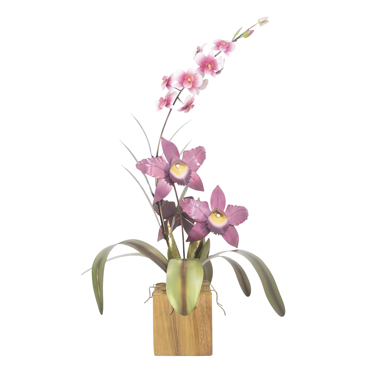 Cattleya / Dendrobium Orchid Sculpture