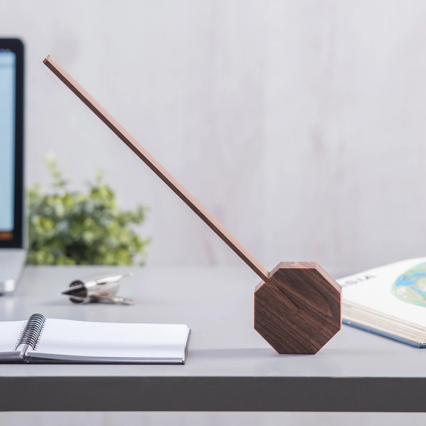 Octagon One Portable Desk Lamp - Walnut