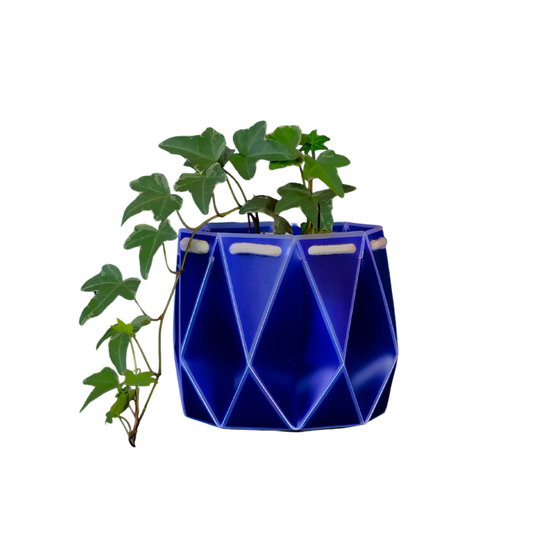 Self Watering Plant Pot - Navy 15cm