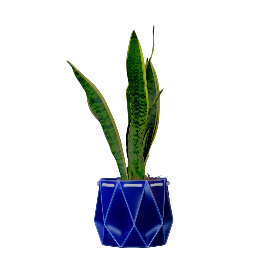 Self Watering Plant Pot - Navy 18cm