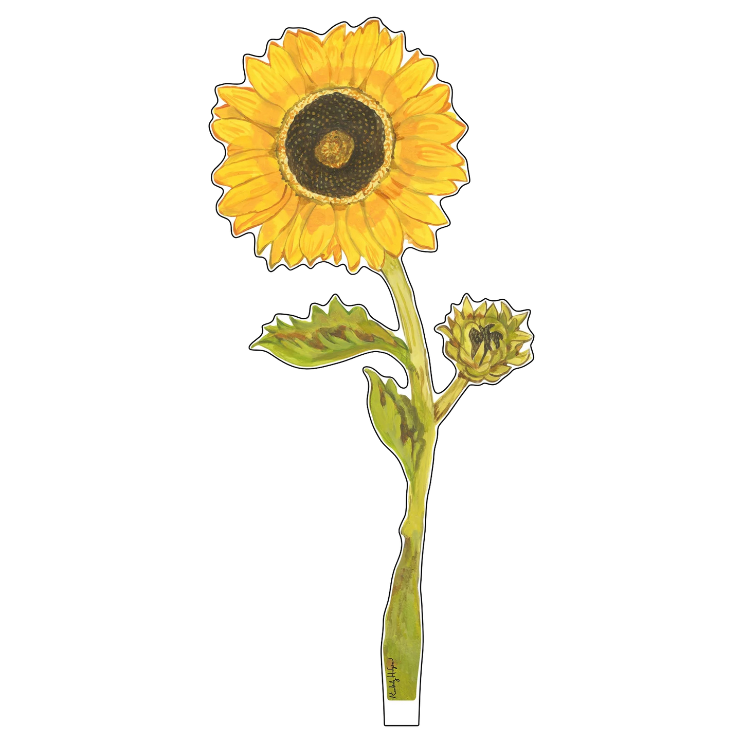 Sunflower Acrylic Stem