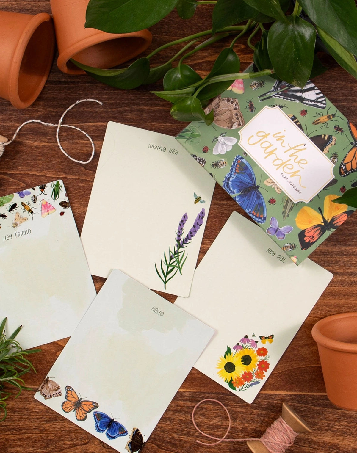 In The Garden Flat Note Set