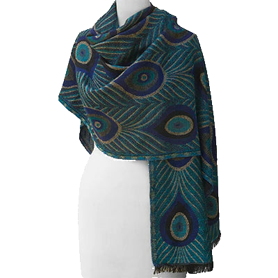 Tiffany Iris Landscape Shawl