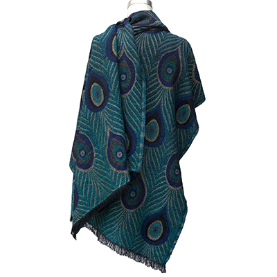 Tiffany Iris Landscape Shawl