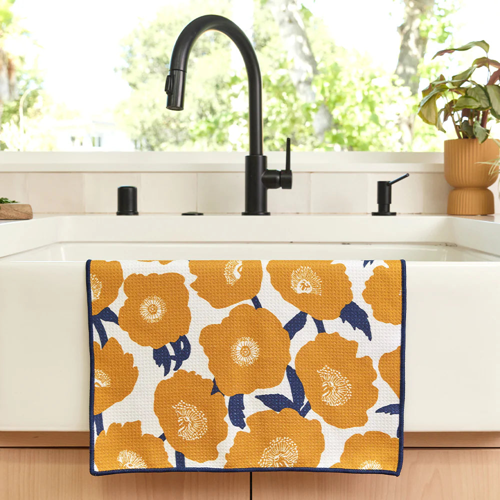 Golden Poppy Eco-Friendly Kitchen Towel