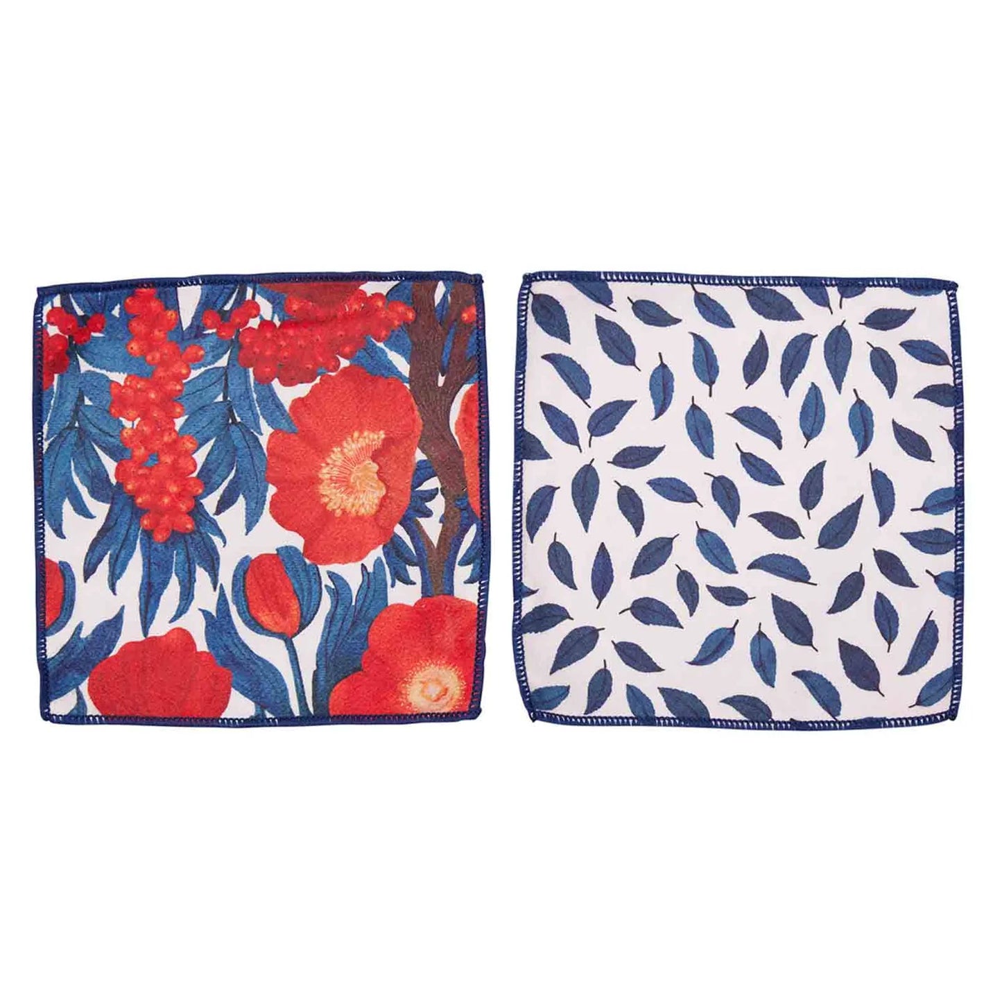 Icelandic Poppies Reusable Cocktail Napkins - Set of 8