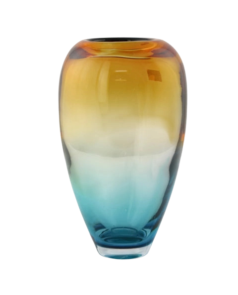 Amber & Blue Vase