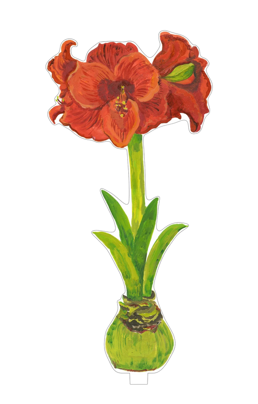 Amaryllis Acrylic Holiday Decor