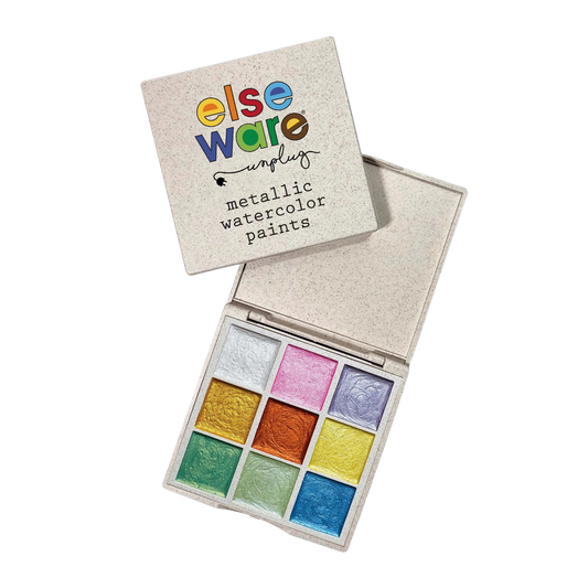 Metallic Watercolor Paint Set of 9