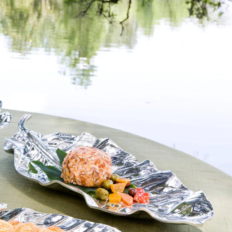 Zebra Leaf Large Platter