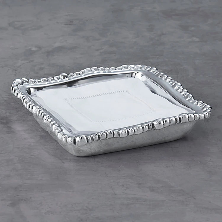 Organic Pearl Beverage Napkin Holder Dish