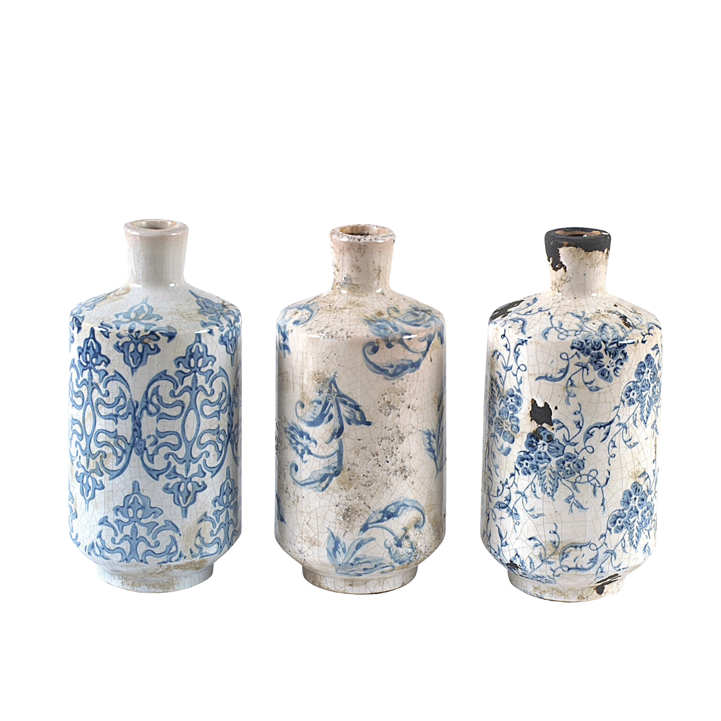 Large Floral Bud Vase