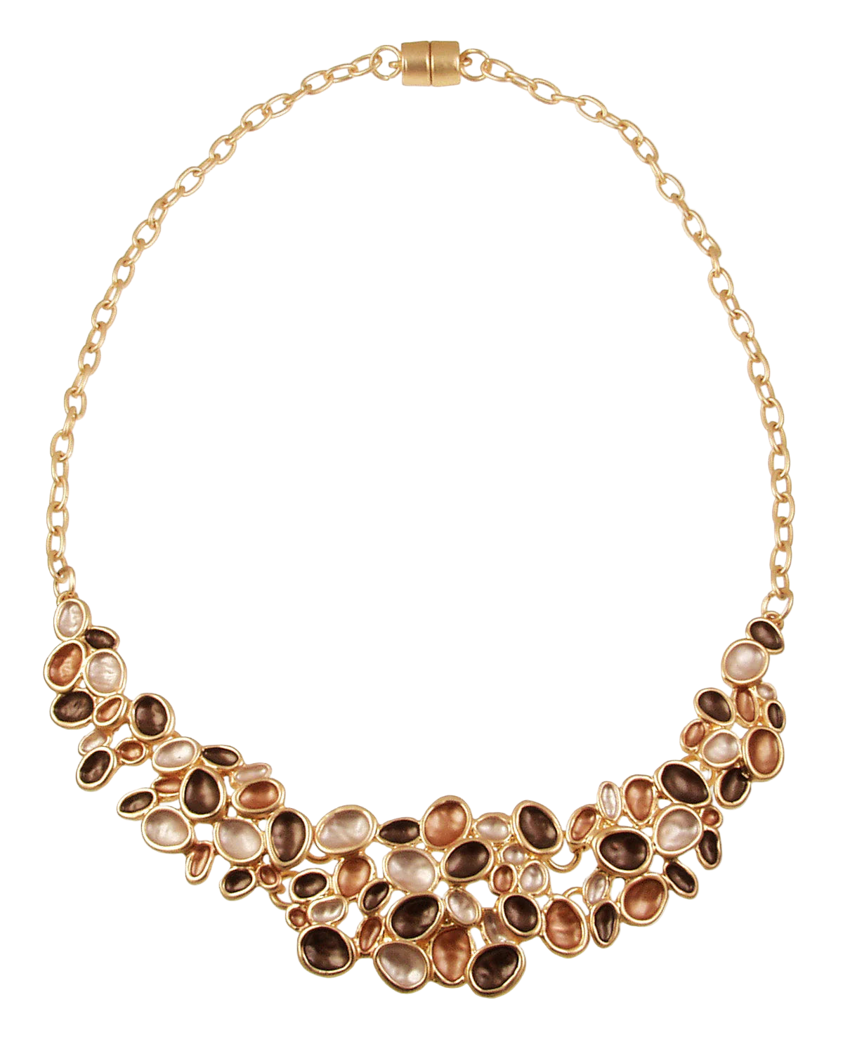 Coffee Pebble Necklace