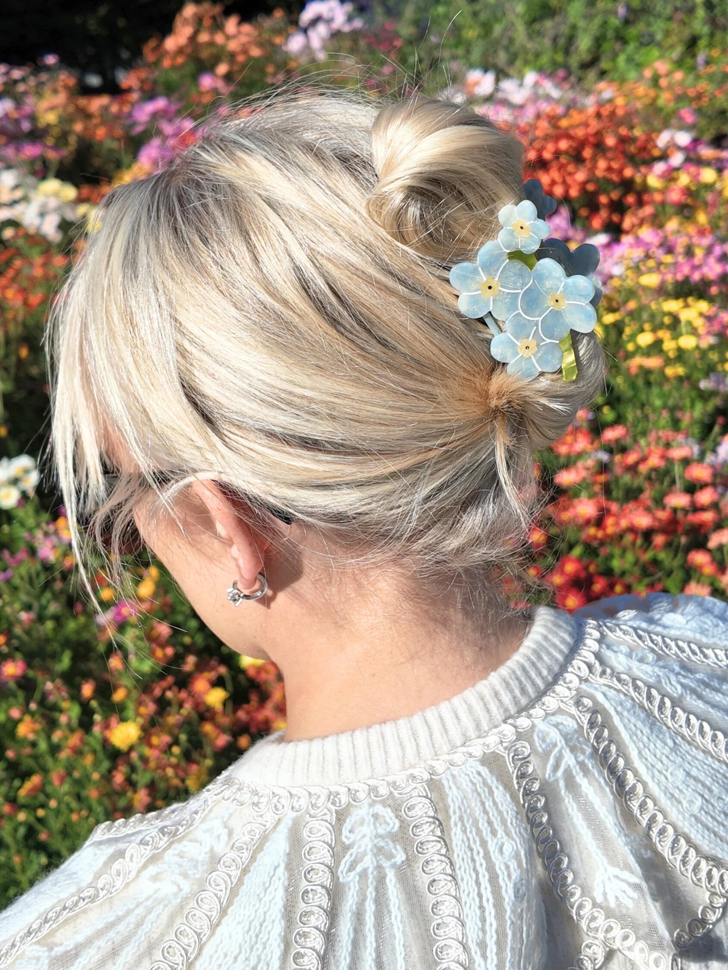 Forget Me Not Claw Clip