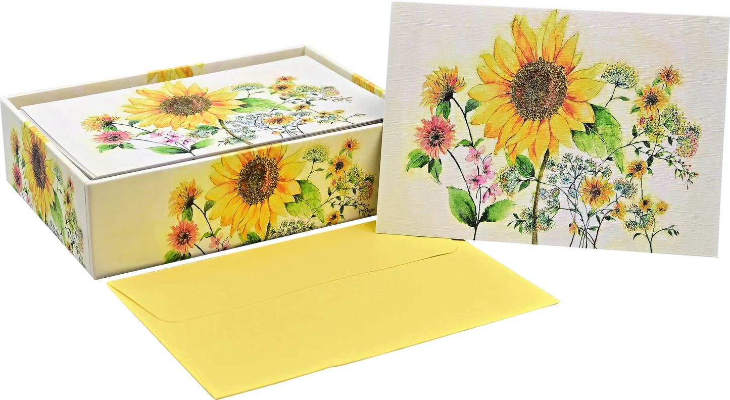 Sunflower Boxed Notecards