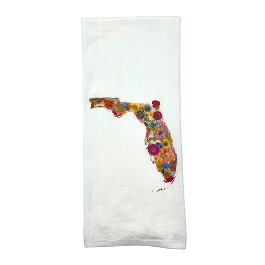 Where I Bloom Florida Tea Towel