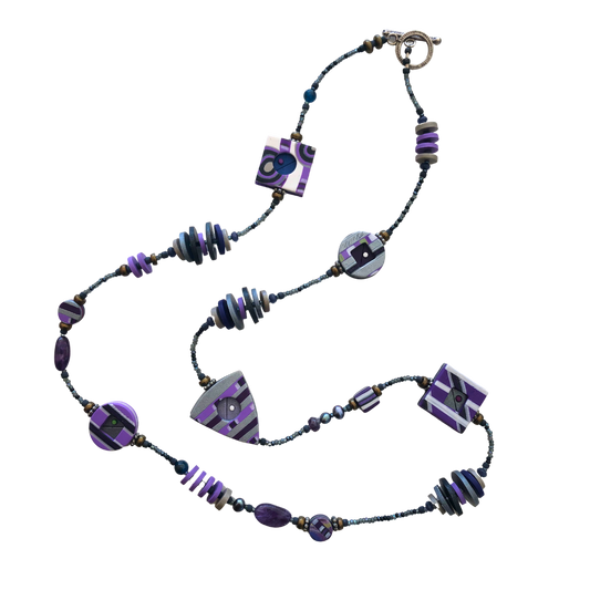 Connections Toggle Necklace - Purple