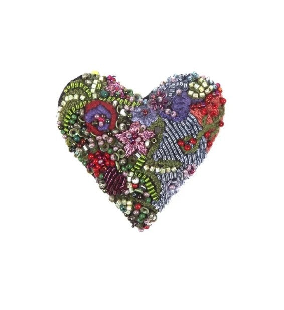 Blooming Heart Brooch Pin