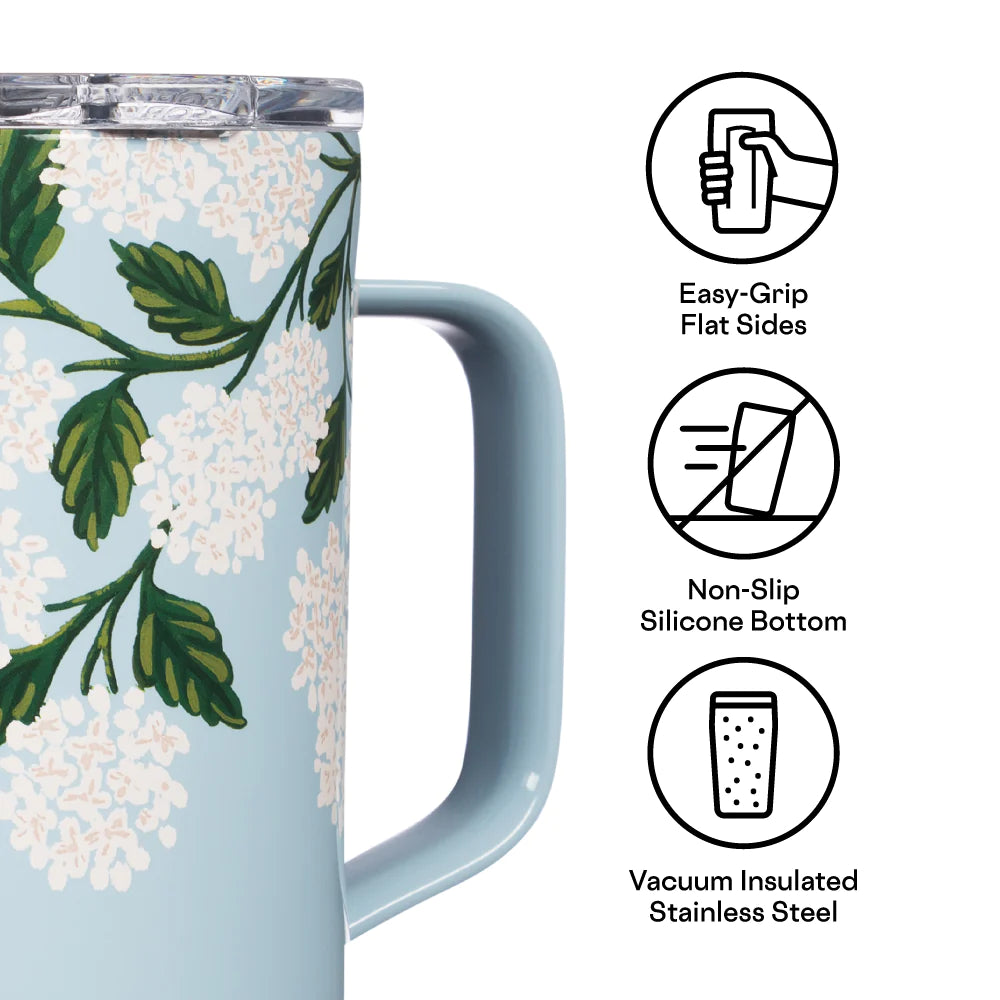 Blue Hydrangea Corkcicle Mug