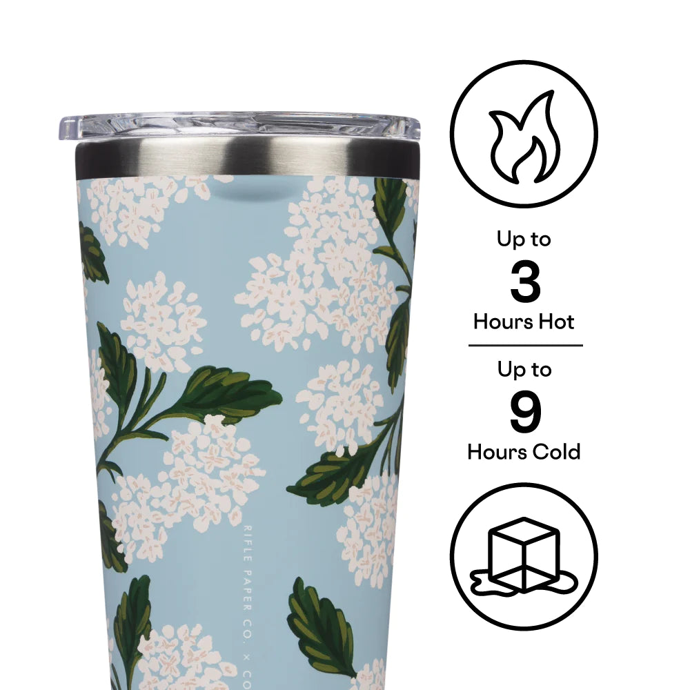 Blue Hydrangea Corkcicle Tumbler