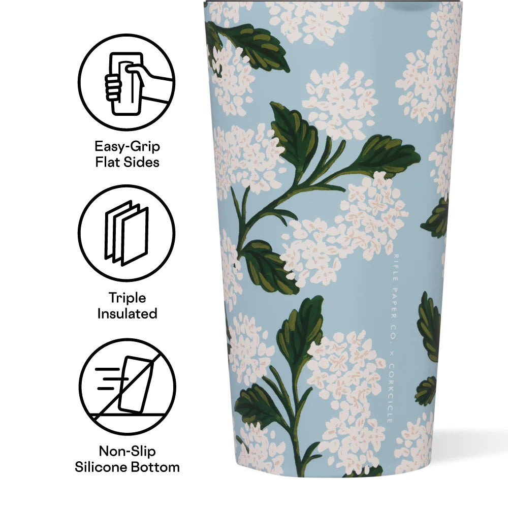 Blue Hydrangea Corkcicle Tumbler