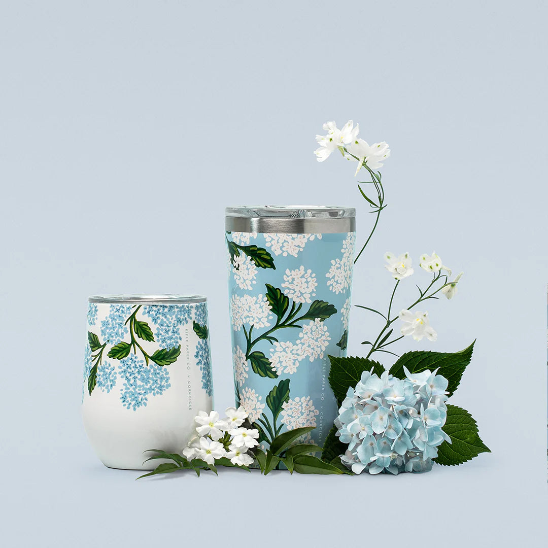 Blue Hydrangea Corkcicle Tumbler