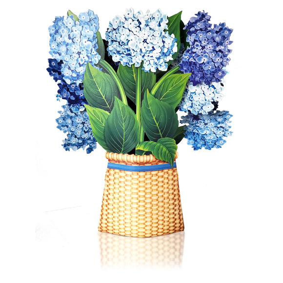 Hydrangeas Pop-Up Bouquet Card
