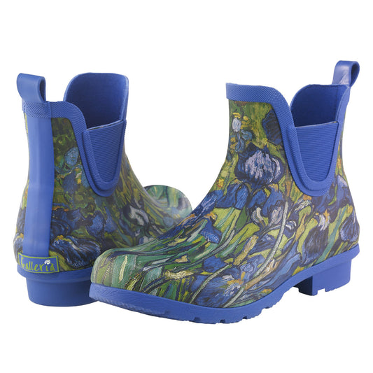 Van Gogh Irises Rain Boots