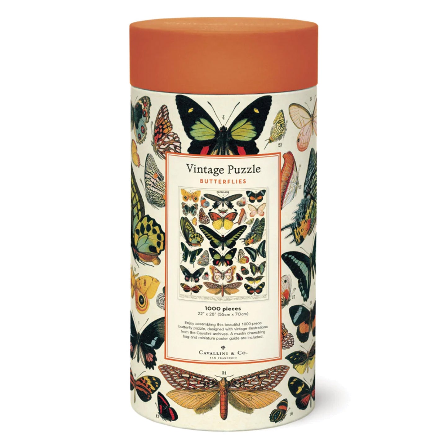 Butterflies 1000 Piece Vintage Puzzle