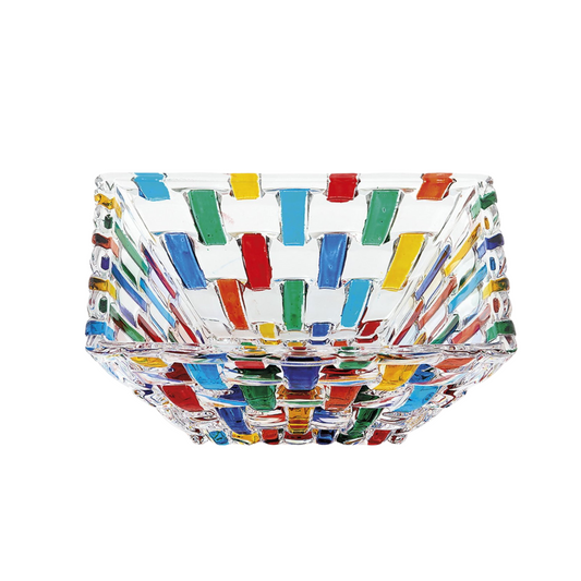 Venetian Crystal Bossanova Square Bowl